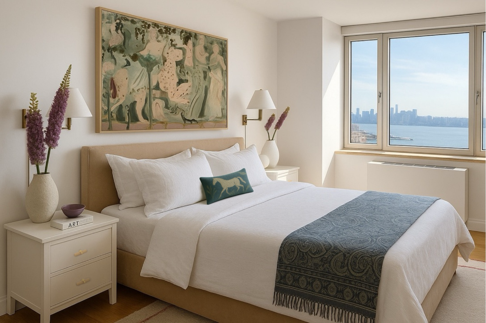 Estefania Bustamante interiors – Manhattan West Side bed 1